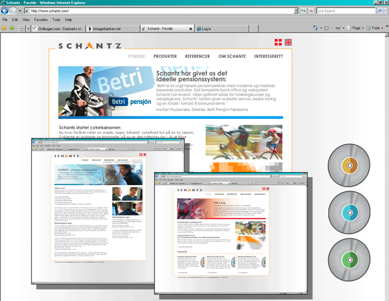 WWW:SCHANTZ:COM - Websitedesign og Flash produktpr&aelig;sentationer.