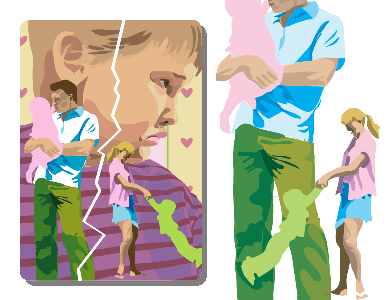 Vores B&oslash;rn - Illustration til artikel om b&oslash;rns reaktion p&aring; en skilsmisse